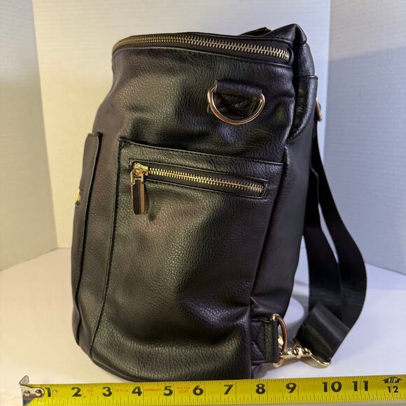 Miss Fong Vegan Leather Backpack Diaper Bag - Stylish & Functional - Picture 3 of 12